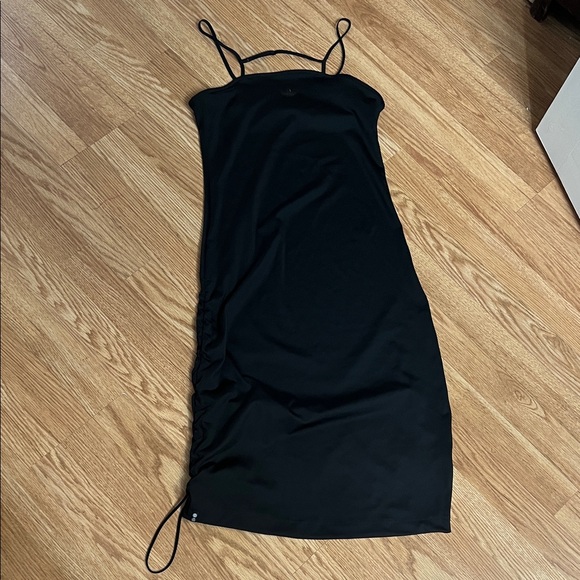 Adidas Sporty Black Midi Dress - Picture 1 of 5